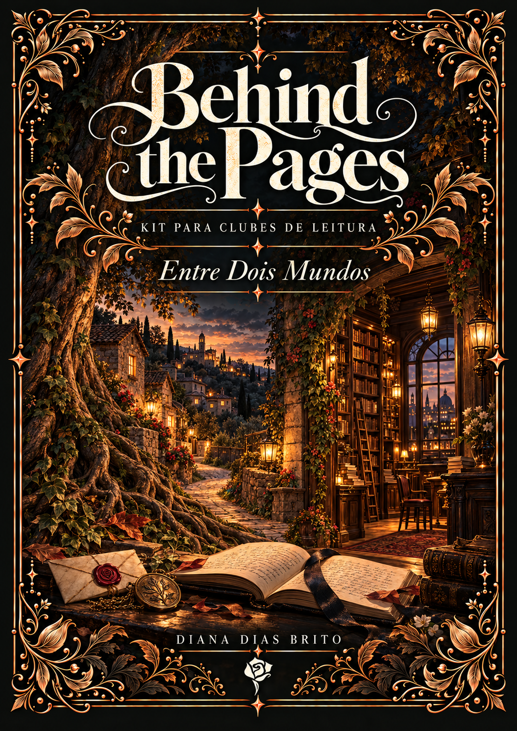 Behind the Pages kit para clubes de leitura de Entre Dois Mundos